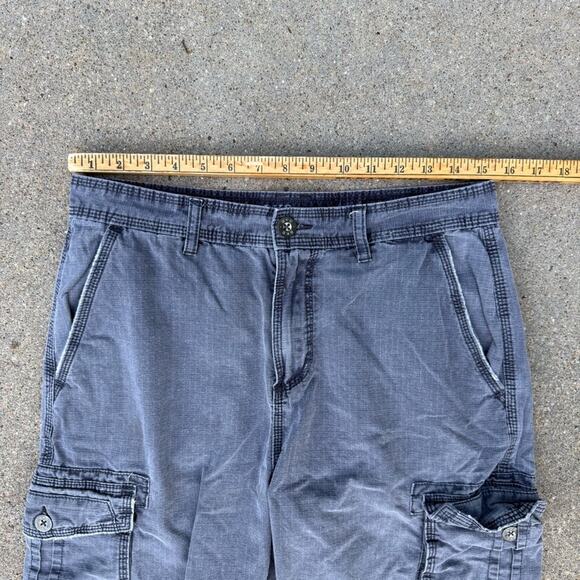 Y2K BKE Walker Dark Navy Ripstop Cargo Shorts Size 32 - Picture 8 of 9